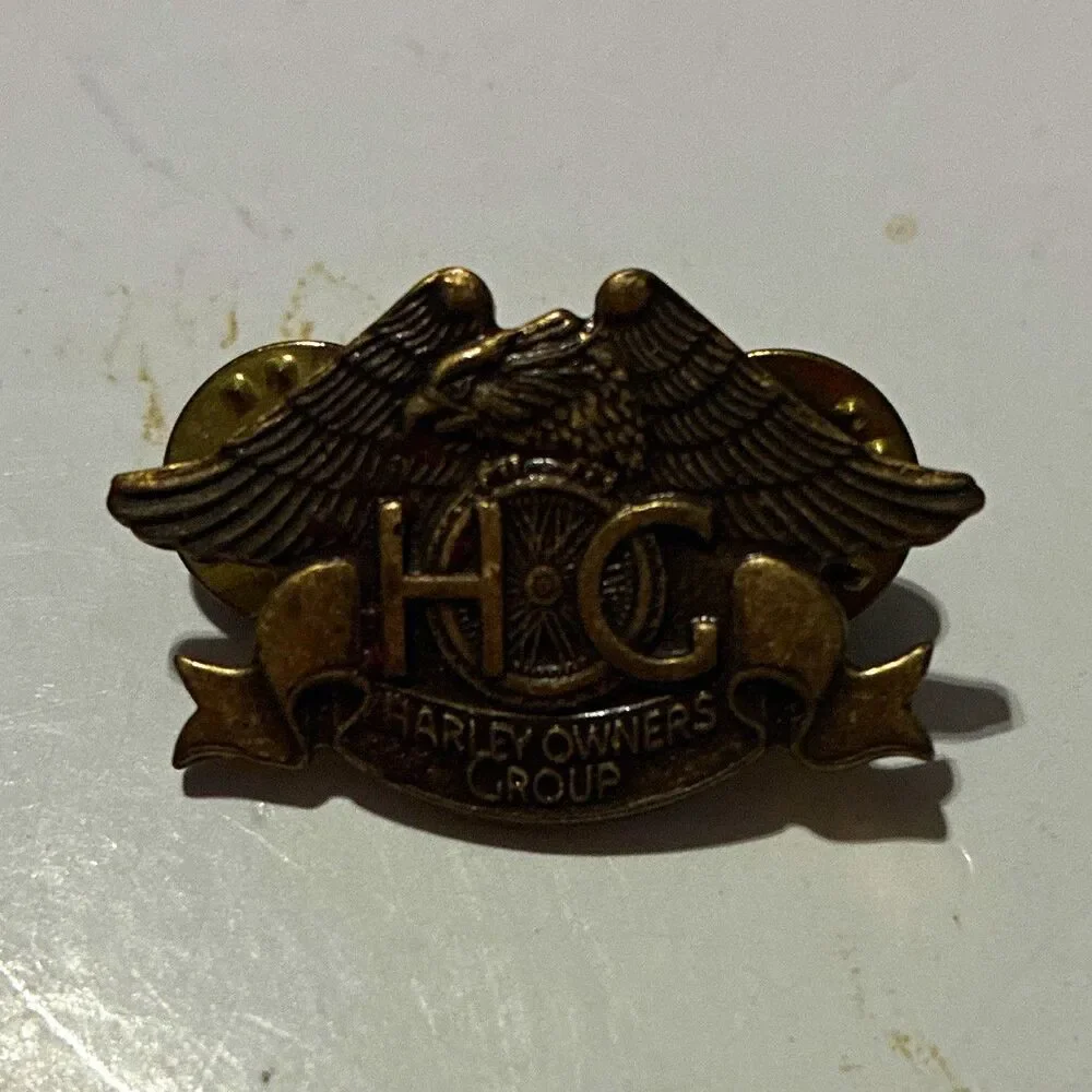 Vintage 1983 Harley Davidson H.O.G. Harley Owners Group Eagle Lapel Pin OEM